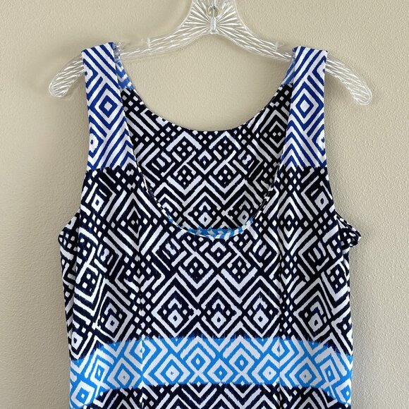 Tommy Bahama Mayan Maze Sleeveless Scoop Back Maxi Dress - Picture 5 of 7